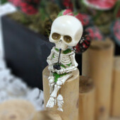 Διακοσμητικά στολίδια Halloween Skeleton Fishing Halloween Party Bar Home Courtyard Haunted House Horror Props Διακοσμητικά παιχνίδια