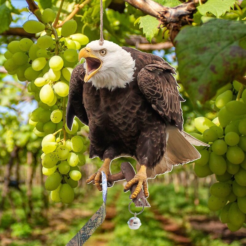 Водоустойчиво плашило за птици Плашило за птици Устройства за прогонване на птици Правоъгълник Висящо фалшиво устройство за плашене на птици със звънци Прогонване на птици Вътрешен двор