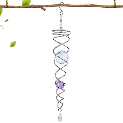 Sun Catcher Wind Spinner Διακοσμητικό Spiral Spiral Wind Spinner Looking Ball Spiral Tail Wind Spinner Stabilizer Κρεμαστά κρύσταλλα