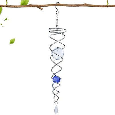 Sun Catcher Wind Spinner Διακοσμητικό Spiral Spiral Wind Spinner Looking Ball Spiral Tail Wind Spinner Stabilizer Κρεμαστά κρύσταλλα