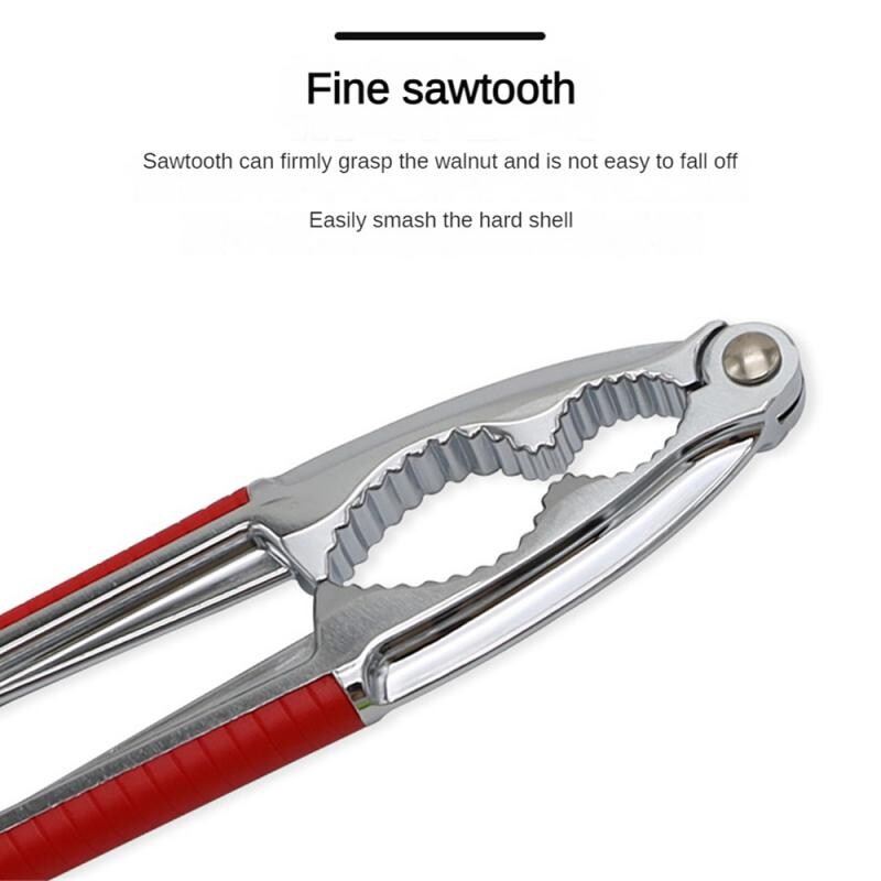 Multifunktsionaalne roostevabast terasest pähklipurustaja männi pekanipähklipuu sarapuupähkli tangid Kreeka pähklipurustaja pähklipurustaja koorikuavaja