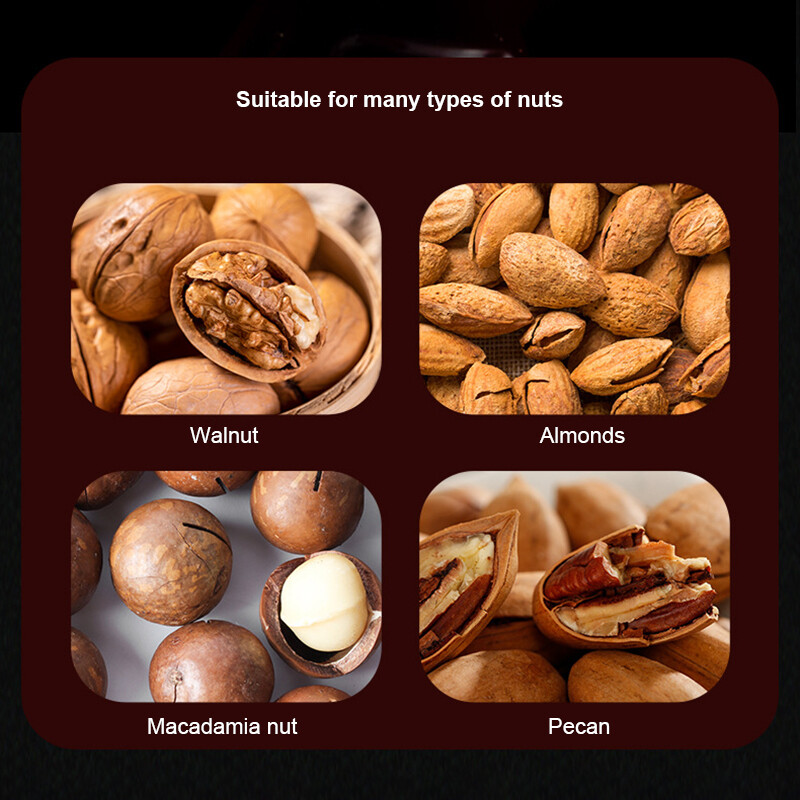Naujas lazdyno riešutų sėklos melionas graikinių riešutų riešutų traškučių įrankis Spragtukas Sheller Clip Riešutų traškiklis Graikiniai riešutai Virtuvės prietaisai Dropship