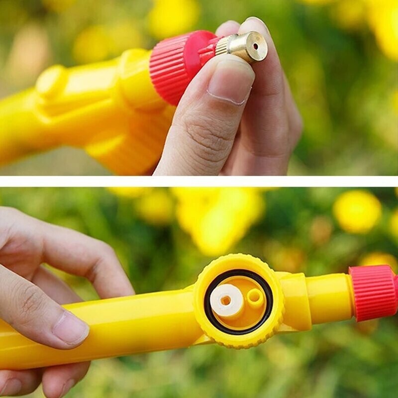 Произволно изберете едно в синьо и червено Ръчна въздушна помпа с високо налягане Ръчен пръскачка Регулируема бутилка за напитки Накрайник за пръскане Garde