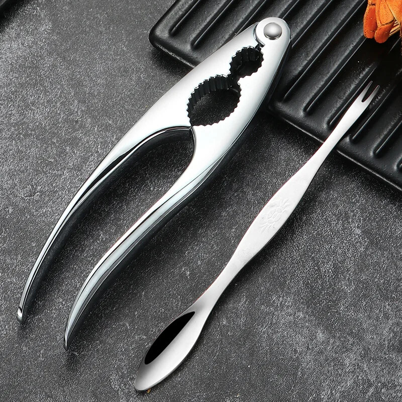 Aliuminio riešutų skeltuvas Naminiai riešutmedžio spaustukai Riešutmedžio laužymo įrankiai Graikinių riešutų replių atidarytuvo nuėmiklis lukšto spaustukas Virtuvės priedai Casse Noisette