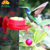 Bird Feeder Handheld Hummingbird Feeder με βεντούζα Εξωτερικό παράθυρο Hummingbird Drinker with Brush Bird Accessories