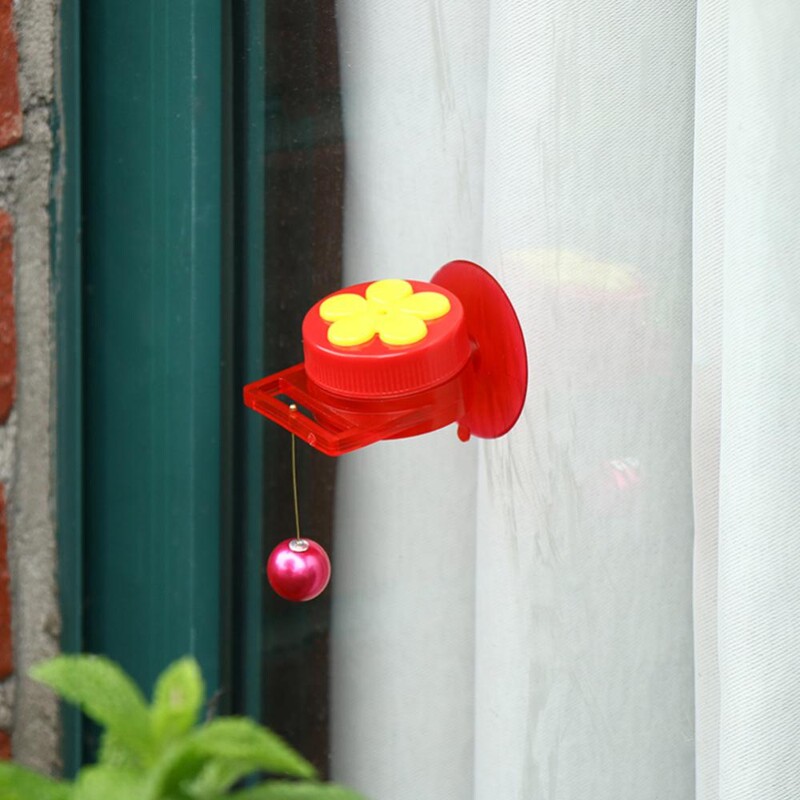 Хранилка за птици Ръчна хранилка за колибри с вендуза Външен прозорец Поилка за колибри с четка Аксесоари за птици