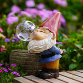 Dwarf Gnomes Garden Figurine Lamp Cute Resin Solar Lights Sculpture Landscape Crafts Διακοσμητικά στηρίγματα για εξωτερική βεράντα με γκαζόν