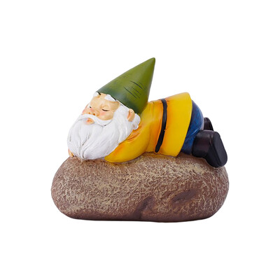 Dwarf Gnomes Garden Figurine Lamp Cute Resin Solar Lights Sculpture Landscape Crafts Διακοσμητικά στηρίγματα για εξωτερική βεράντα με γκαζόν