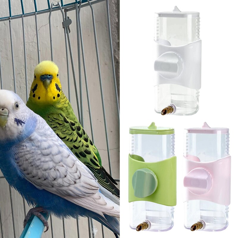 Parrot Waterer Pet Bird Feeding Tools Поилка за птици 300 мл капацитет Хранилка за вода за птици за малки домашни любимци Заек Вълнисто папагалче Влюбени птици Caique