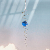 Multicolor Gazing Ball Spiral Διακοσμητικό Wind Spinner Sun Catcher Gazing Twister Spiral Tail Wind Spinner εξωτερικού χώρου