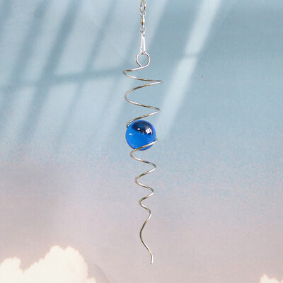 Multicolor Gazing Ball Spiral Διακοσμητικό Wind Spinner Sun Catcher Gazing Twister Spiral Tail Wind Spinner εξωτερικού χώρου