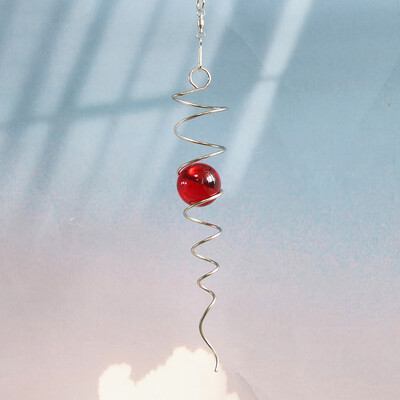 Multicolor Gazing Ball Spiral Διακοσμητικό Wind Spinner Sun Catcher Gazing Twister Spiral Tail Wind Spinner εξωτερικού χώρου