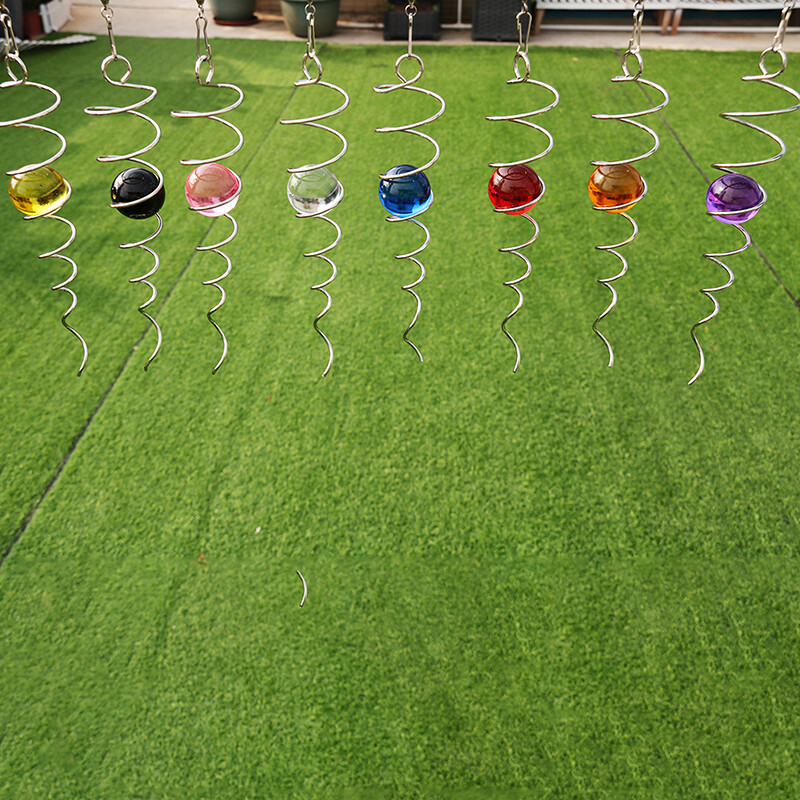 Многоцветна гледаща топка Спирала Декоративна вятърна въртяща се въртяща се вятърна въртяща се въртяща се въртяща се въртяща се въртяща се въртяща се въртяща се въртяща се въртяща се въртяща се въртяща се спирала на слънцето