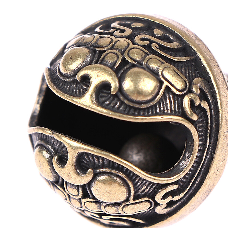 Месингова камбана с капка Китайска талисман за късмет и звънче за гривна и глезен