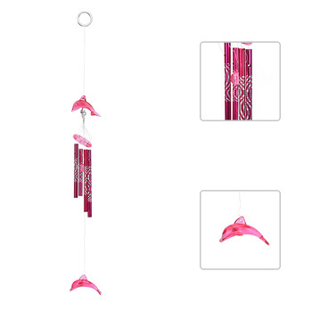 Dolphin Creative Crystal 4 Metal Tubes Windchime Wind Chime Διακόσμηση σπιτιού