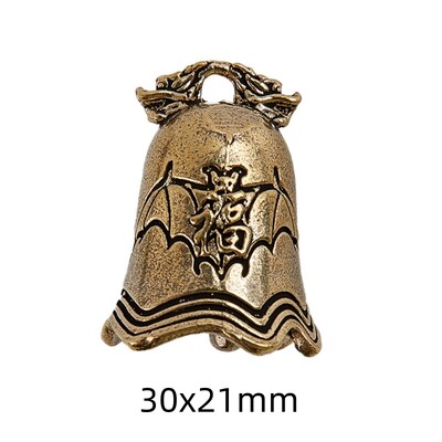 Lucky Brass Handicraft Die Casting Drop Bell Key Car Button Wind Bell Sect Χάλκινο κουδούνι Δημιουργικό δώρο Fengshui Home μενταγιόν