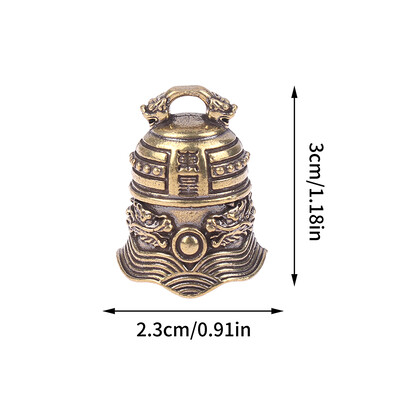 Lucky Brass Handicraft Die Casting Drop Bell Key Car Button Wind Bell Sect Χάλκινο κουδούνι Δημιουργικό δώρο Fengshui Home μενταγιόν