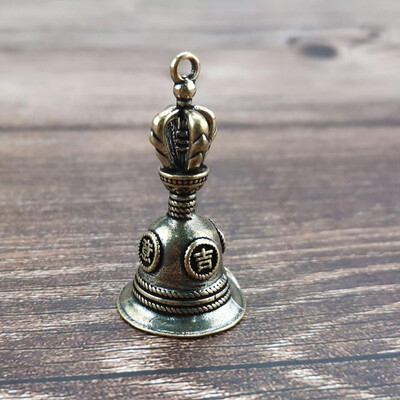 Lucky Brass Handicraft Die Casting Drop Bell Key Car Button Wind Bell Sect Χάλκινο κουδούνι Δημιουργικό δώρο Fengshui Home μενταγιόν