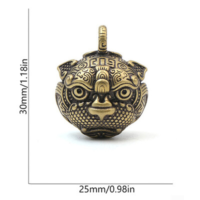 Lucky Brass Handicraft Die Casting Drop Bell Key Car Button Wind Bell Sect Χάλκινο κουδούνι Δημιουργικό δώρο Fengshui Home μενταγιόν