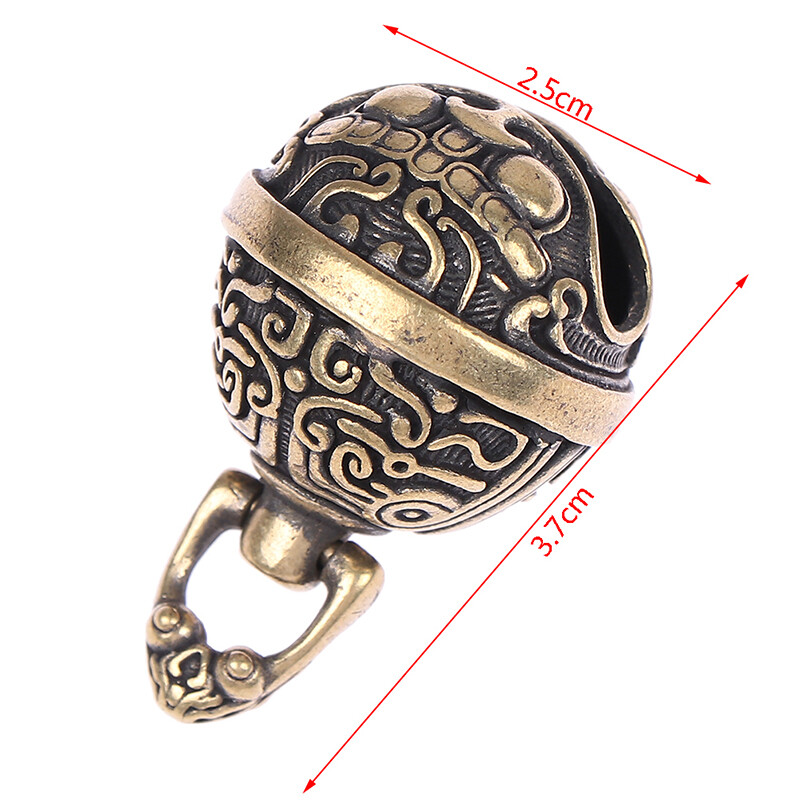 Lucky Brass Handicraft Die Casting Drop Bell Key Car Button Wind Bell Sect Χάλκινο κουδούνι Δημιουργικό δώρο Fengshui Home μενταγιόν