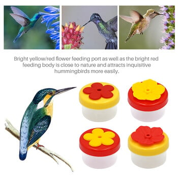 Bird Feeders Flower Wild Hummingbird Handheld Feeder with Cleaning Brush Bird Feeder Bowls and Drinkers Outdoors Garden Supplies