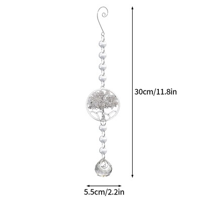 Crystal Sun Catchers Life Tree Wind Chimes Outdoor Sun Catcher Πολύχρωμα Wind Chimes Rainbow Maker Διακόσμηση κήπου σπιτιού