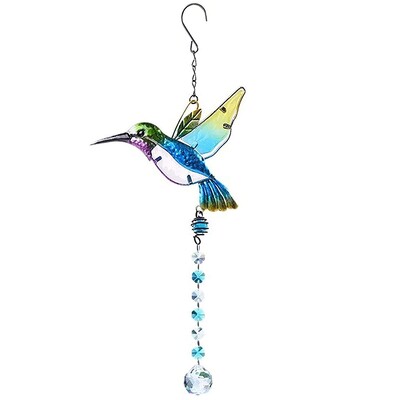Colorfol Wind Chimes Κρυστάλλινο κρεμαστό κόσμημα Heart Butterfly Garden Sun Catcher Crystal Chain Rainbow Prism Παράθυρο σπιτιού Διακόσμηση κήπου