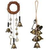 Μεταλλικά Wind Chimes Rattan Bells Εξωτερική διακόσμηση Μοντέρνα κρεμαστά διακοσμητικά κουδούνια Windchime για εσωτερικό εξωτερικό παράθυρο αυλή κήπου