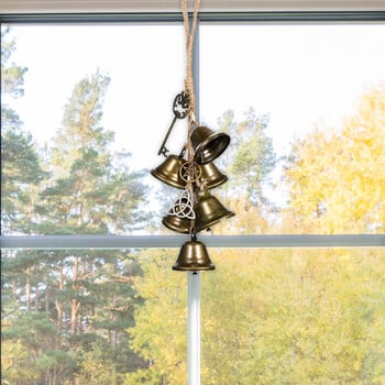 Μεταλλικά Wind Chimes Rattan Bells Εξωτερική διακόσμηση Μοντέρνα κρεμαστά διακοσμητικά κουδούνια Windchime για εσωτερικό εξωτερικό παράθυρο αυλή κήπου