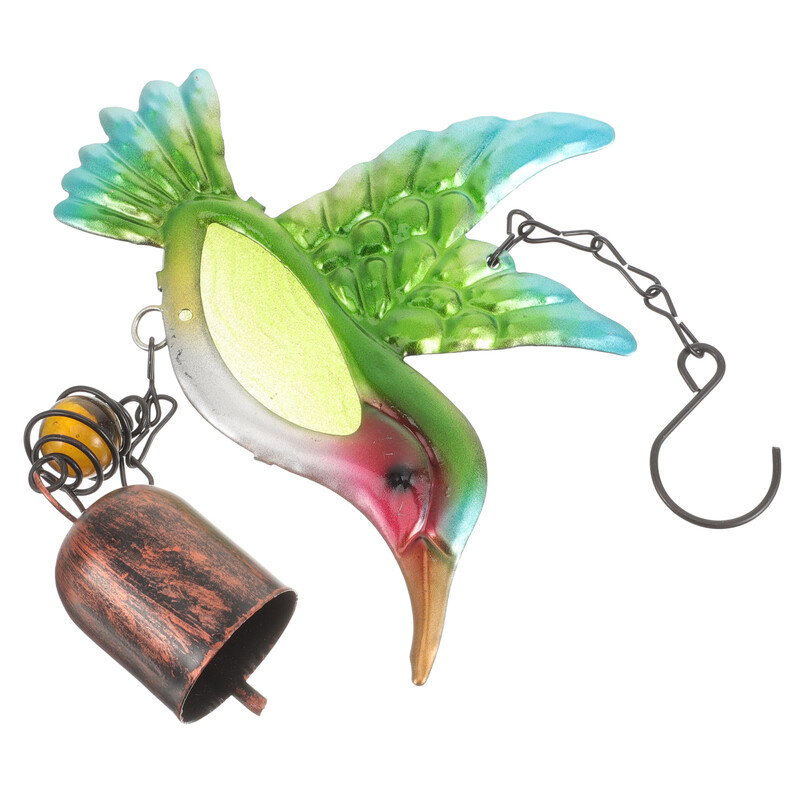 Камбана Висулка Вятърни звънчета Метален градински декор Висящи колибри Орнаменти Преливащи се висулки На открито