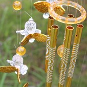 Love Angel Wind Chimes Antique Resonant Hanging Windchime 5 Tube Wind Chimes Bell Διακόσμηση αυλής εξωτερικού κήπου Σπίτι Ζεστό δώρο