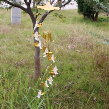 Love Angel Wind Chimes Antique Resonant Hanging Windchime 5 Tube Wind Chimes Bell Διακόσμηση αυλής εξωτερικού κήπου Σπίτι Ζεστό δώρο