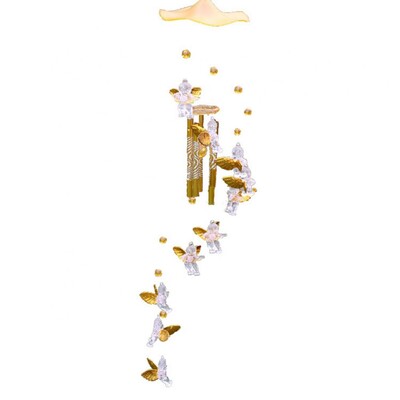 Love Angel Wind Chimes Antique Resonant Hanging Windchime 5 Tube Wind Chimes Bell Διακόσμηση αυλής εξωτερικού κήπου Σπίτι Ζεστό δώρο