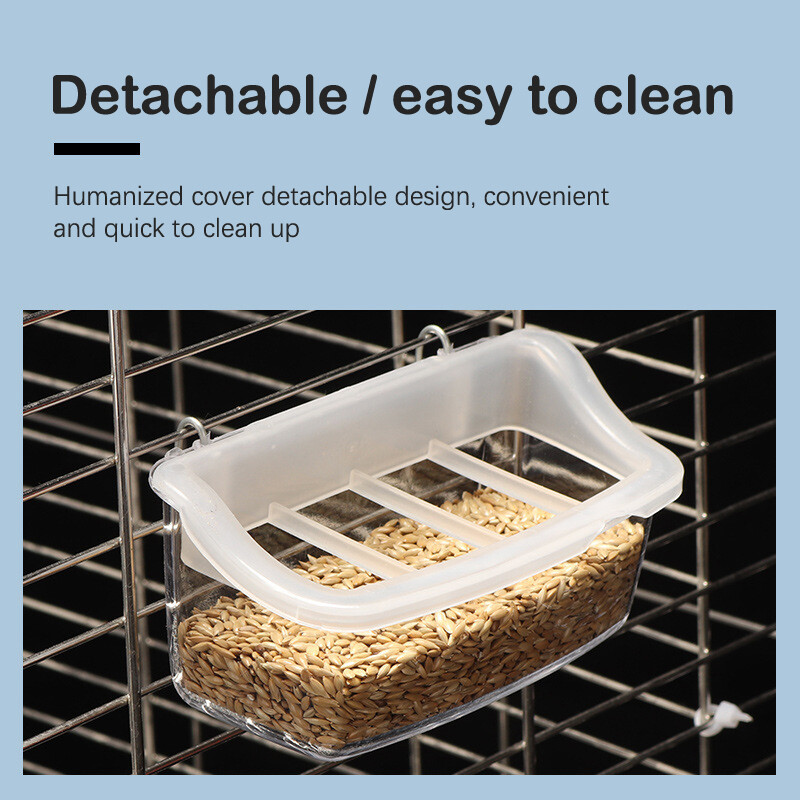 Papūgos lesykla girdykla paukščiams reikmenys narveliams paukščiams vandens kabantis dubenėlis, naminių gyvūnėlių plastikinis maisto konteineris