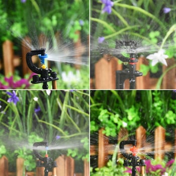 20 τεμ. 180 360 μοιρών Περιστρεφόμενος Micro Sprinkler Ακροφύσιο διάθλασης τύπου G Κρεμαστό ακροφύσιο με σπείρωμα για άρδευση για άρδευση κήπου