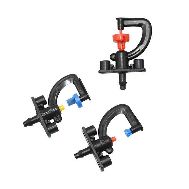 20 бр. 180 въртяща се на 360 градуса микро спринклерна G-тип рефракционна дюза с резбована шипка висяща дюза за градинско напояване