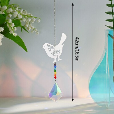 Crystal Wind Chimes Κρεμαστό Κρεμαστό Wind Music Wind Bell Rainbow Prism για Διακόσμηση σπιτιού Παράθυρο Rainbow Rainbow Maker