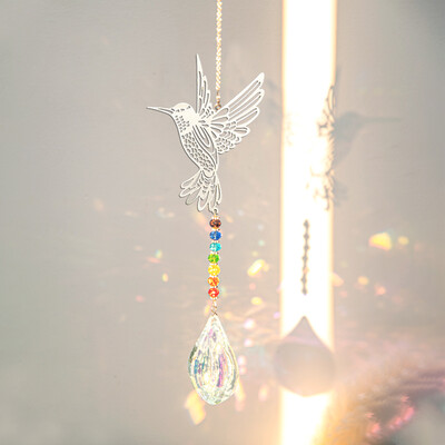 Crystal Wind Chimes Κρεμαστό Κρεμαστό Wind Music Wind Bell Rainbow Prism για Διακόσμηση σπιτιού Παράθυρο Rainbow Rainbow Maker
