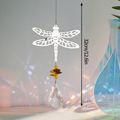Crystal Wind Chimes Κρεμαστό Κρεμαστό Wind Music Wind Bell Rainbow Prism για Διακόσμηση σπιτιού Παράθυρο Rainbow Rainbow Maker