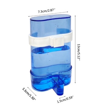 Bird Water Dispenser for Cage Automatic Bird Waterer Feeder Parakeet Cage Accessory Clear Drinker Container No Mess