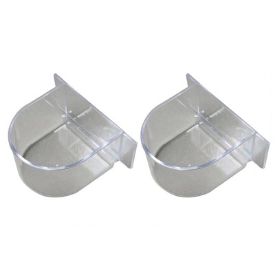 Kolibrių lesyklėlė Daugkartinio naudojimo paukščių lesyklėlė Lengvas naminių gyvūnėlių priedas Praktiškas šėrimo puodelis narvelyje Maisto vandens dubuo paukščių lesyklėlė