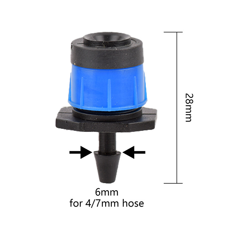 20/50 tk aia mikrokastmisvihmutid 360 kraadi pöörleva otsikuga minipihustiga 4/7 mm voolik lilleaia kasvuhoone jaoks