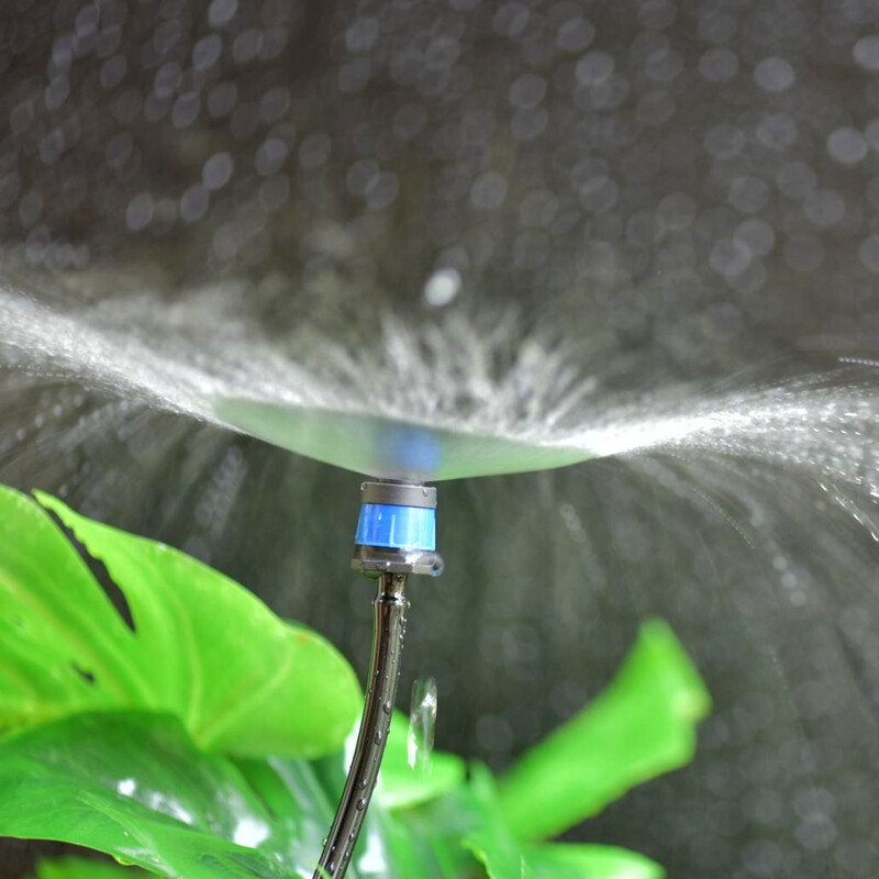 20/50 tk aia mikrokastmisvihmutid 360 kraadi pöörleva otsikuga minipihustiga 4/7 mm voolik lilleaia kasvuhoone jaoks