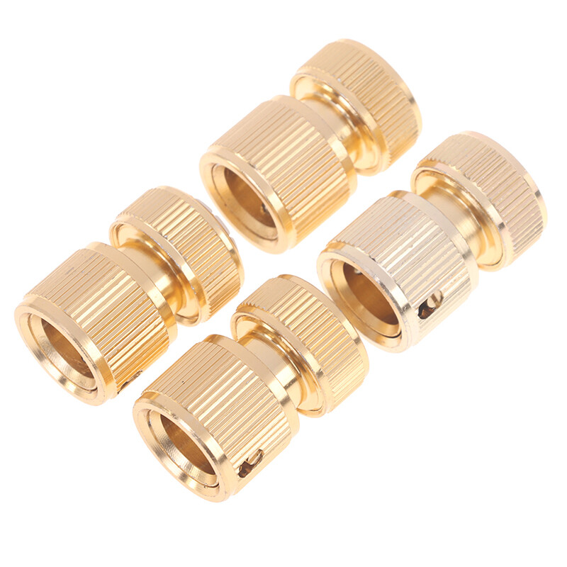 Нов меден съединител за бърз маркуч за високо налягане за конектор за градинско напояване 1/2" Воден пистолет за миене на автомобили Хидравлични съединители 1/3 бр.