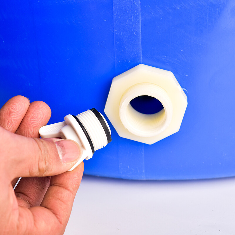 1/2 3/4-tolline PVC vaheseina veepaagi pistiku adapteri liitmik koos pistikutega koostu drenaaž vihmatünnide akvaariumide jaoks