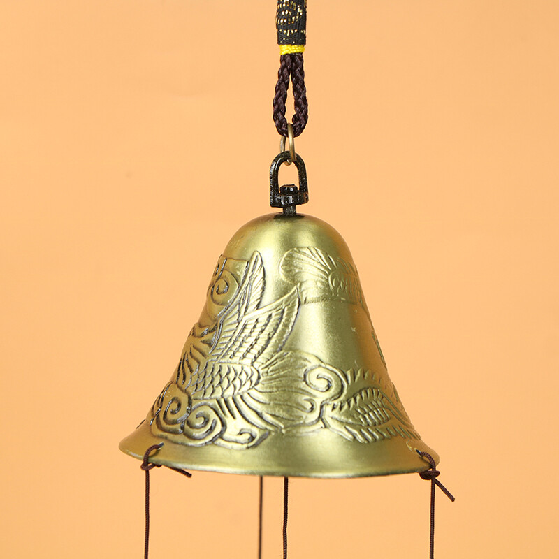Fengshui tuulekella õues rippuv metallist kell Lucky tuulekella kaunistus selge heliga tuulekella kaunistus Hea rippuv võlu