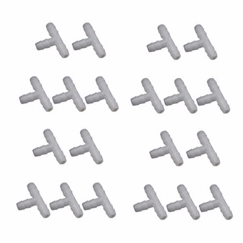 Устройство за автоматично напояване Бърз конектор Тройник Кръстосана щепсела Конектор 5 м маркуч за вода Капкова стрелка Аксесоари за напоителна система