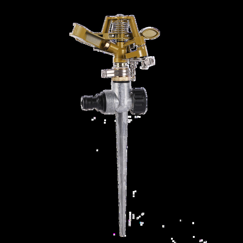 Градинска въртяща се рокерна ударна пръскачка 1/2" външна резба Регулируема месингова тревна площ Поливане на полето Регулируема дюза Инструменти за напояване