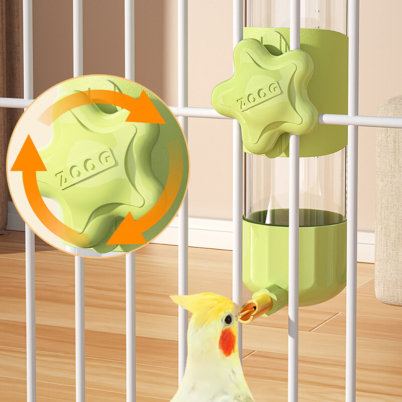 200ML Хранилка за птици Поилка за вода Автоматична хранилка за папагали Клетка Воден фонтан Пластмасови консумативи за домашни любимци за папагали Консумативи за домашни любимци Parrot