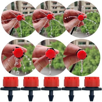 15M-25M Micro Drip Watering Kit Garden DIY Automatic Irigation System & Adjustable Dripper 4/7\'\' Hose for Greenhouse